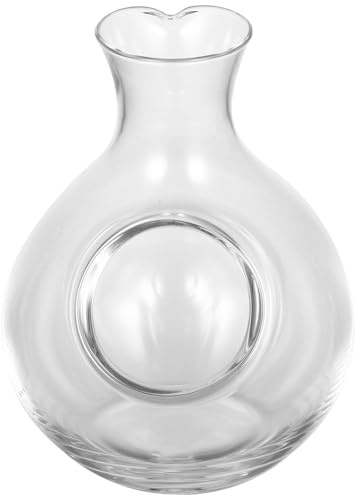 Générique Carafe à Liqueur Japonaise en Verre Cristal 300 Ml, Distributeur de Vin Glacé Transparent pour Bar, Récipient de Refroidissement de Brandy Élégant et Pratique