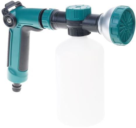 Pjeghbvop 2 pistole a spruzzo a pressione regolabili con contenitore per sapone per lavaggio auto, cura delle piante e pulizia a casa, irrigatore per schiuma, acqua, strumento manuale