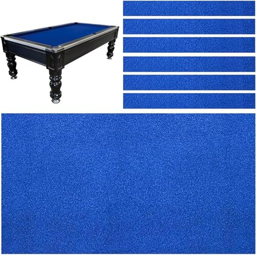 Biljardduk dynremsor, premium snookerduk för 7 fot / 8 fot biljardbord, inkluderar 6 bottendukar för professionellt spel och skydd
