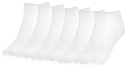 Tommy Hilfiger Damen Sneaker Socken Füßlinge Kurzsocken 343024001 6 Paar, Farbe:Weiß, Menge:6 Paar (3x 2er Pack), Größe:39-42, Artikel:-300 white
