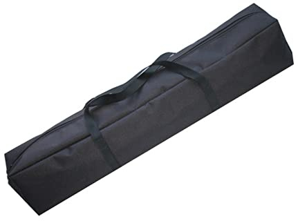 URPIZY Custodia da trasporto per supporto luci da 120cm, borsa a mano in nylon, borsa per treppiede per microfono, treppiede, monopiede, ombrello, accessori fotografici, nero