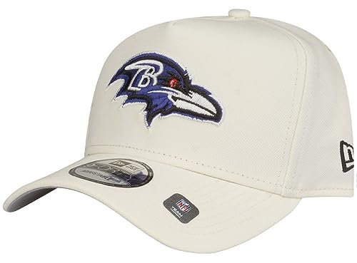 New Era 9Forty A-Frame Cap - Baltimore Ravens Chrome White