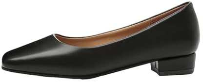 Women Low Heel Court Shoes Clearance Ladies Square Toe Shoes Office Work Pumps Dress Wedding Shoes Chunky Closed Toe Sandals Slip On Flats Elegant Pump Closed Toe Court Shoe UK Size 3-6.5