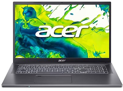acer Aspire 17 (A17-51GM-70DT) Laptop, 17.3-Inch FHD IPS Display, Intel Core 7 150U, 32 GB RAM, 1 TB SSD, NVIDIA GeForce RTX 2050, Windows 11, QWERTZ Keyboard, Grey