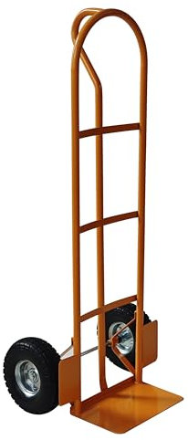 Sack Truck Trolley Heavy Duty with Pnuematic Tyres Max Load 650Ibs, Heavy Duty Trolley On Wheels With Large Toe Plate and Tyre Protection Plate on each side Hand Truck Multi Use Barrow Hand Truck