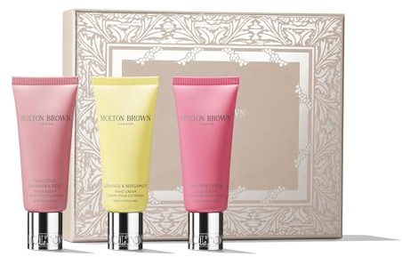 Molton Brown Floral & Spicy Hand Cream Gift Set - Trio of 40 ml Luxury Scented Hand Creams, Moisturising Beauty Gift