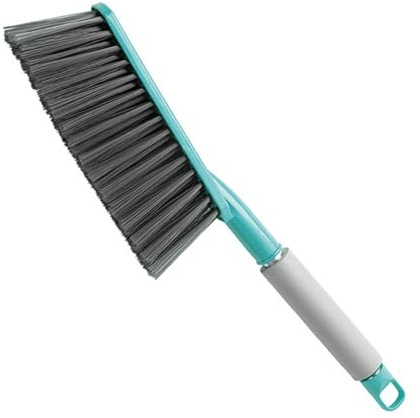 Qcwwy Pusca di Polvere di Spazzola a Mano, Cuscinetti per Spolvera di Setole Morbide Spazzola per Scopa con Manico in Legno Lungo la Spazzola per Spolvera di Scopa a Mano Lunga per (GREEN)