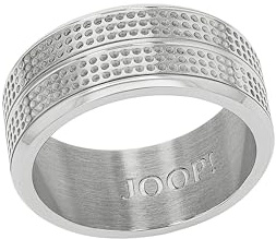 JOOP! Ring Edelstahl Herren Ringe, Silber, Kommt in Schmuck Geschenk Box