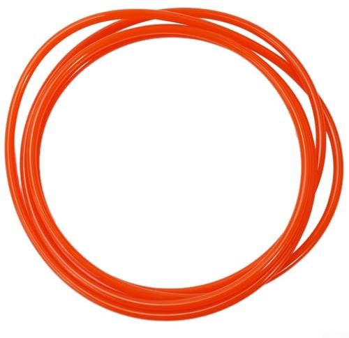 Honseadek Cinghia di ricambio per rullo da bicicletta, per bicicletta, perimetro 5 mm, 185 cm, per materiale, rosso o verde (rosso)