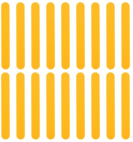 VILLFUL Set de 20 Espátulas Linguales de Plástico Pediátricas Naranja Varillas para Examen Bucal y Entrenamiento de Higiene Oral Depresores Linguales Resistentes para Cuidado Dental