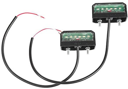 ETUKER 6 LED chip luminoso targa lampada 12/24 V impermeabile risparmio energetico universale