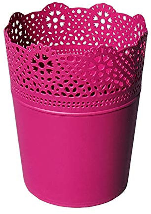 Erhard-Trading Blumentopf LUZIA Pink 13 cm Pflanztopf Übertopf Kunststoff rund bunt