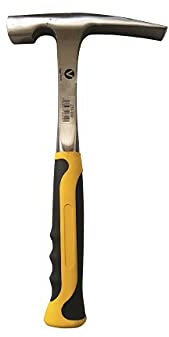 Marteau de maçon Professionnel 600g Arrache-Clou Manche en métal est caoutchouté