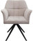 Kare Design Drehstuhl Thinktank, Grau, Esszimmerstuhl, 360 Grad drehbar, Kunstfaser Bezug, Stahlgestell, 83x65x56 cm (H/B/T)