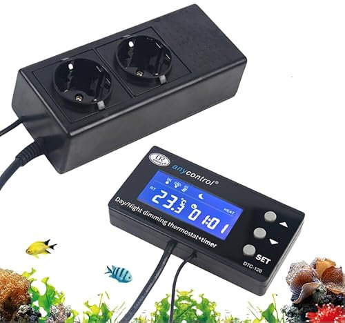 Termostato Calefacción Terrario Digital Regulador de Temperatura LCD Reptiles Digital Acuario PID Thermo Control Termostato para Acuario Reptile Terrario