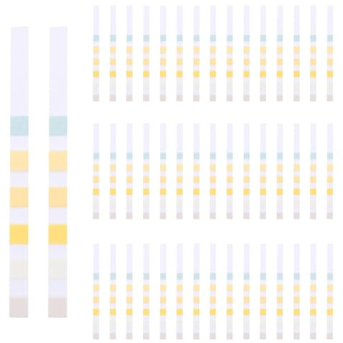 AORVYUI Bandelettes de test 6 en 1, paquet de 50 bandelettes de test pour aquarium pour eau douce, poissons, étang, tests précis de dureté totale, carbonate, nitrate, nitrite, Cl2, PH
