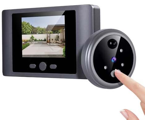 iTenen Judas numériques pour porte avec écran LCD de 2,8 pouces avec microSD de 32 Go, détection de mouvement, vidéophone sans fil sonnette caméra vision nocturne