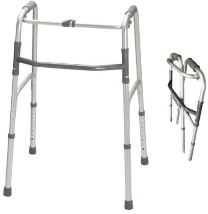Eazy Folding Walking Frame | Lightweight Adjustable Walker, Compact Folding Zimmer Frame Elderly Walking Aid, Portable Mobility Aid for Elderly, Seniors & Rehabilitation