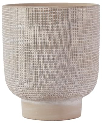 Olly & Rose Pot de fleurs en céramique surélevé, beige