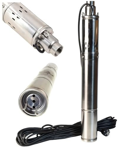 Pompe Immergée pour Puits 3.5 DEEP 2700 (550 W, 2700 l/h, hauteur max. 110 m) - Pompe à Eau Profond en Acier Inox - Pompe de Puits Submersible Automatique - Usage Domestique Agricole Industriel