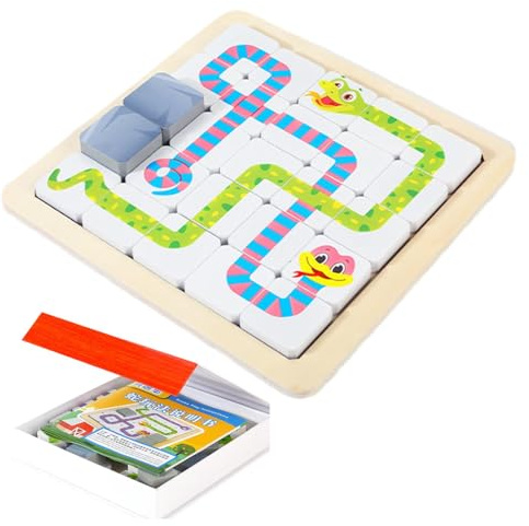 Block Puzzle Games- Board Games, Denksport Puzzle | Trä - pedagogisk logisk byggnadsguide, interaktiv familjeutbildning