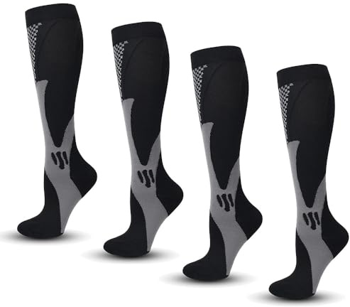 MEIION Calze compressive Nursiv Calze a compressione 20-30 mmHg per sport e viaggi, supporto per gambe, vene varicose e gravidanza