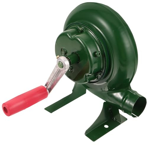 OSALADI Ventilador de Barbacoa Portátil 80W Manual de Hierro para Acampar y Cocinar al Aire Libre