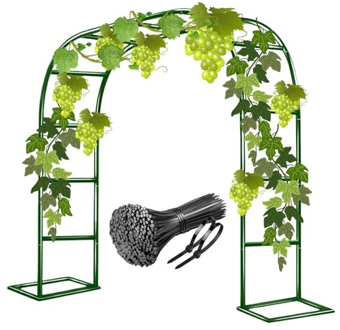 Måltid girlang, spaljé för rosor och vinrankor, bröllopsdekoration 200/220/230 cm, perfekt för planer och blommiga displayer 80 B x 200 H cm