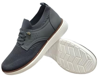 Herr stickade brogue snörskor lätta fritidsskor | Herr stickade brogue fritidsskor lätta andningsbara snörskor för vardag arbete promenader