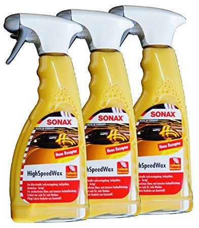 Preisjubel 3 x SONAX HighSpeedWax 500ml, Lack-Pflege, Versiegelung, Reinigung, Autowachs