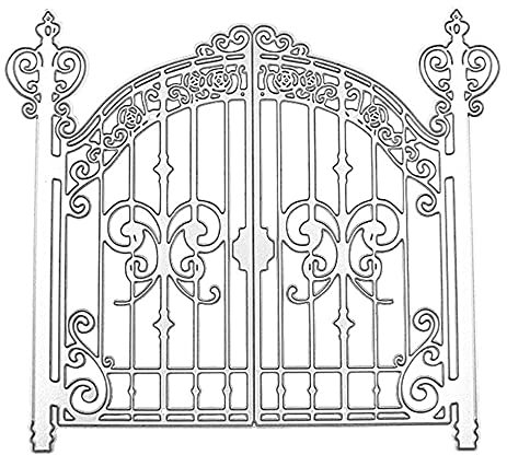 XIGAWAY - Fustelle in metallo per porta d'ingresso, stencil, album fai da te, timbro, carta e goffratura, decorazione artigianale