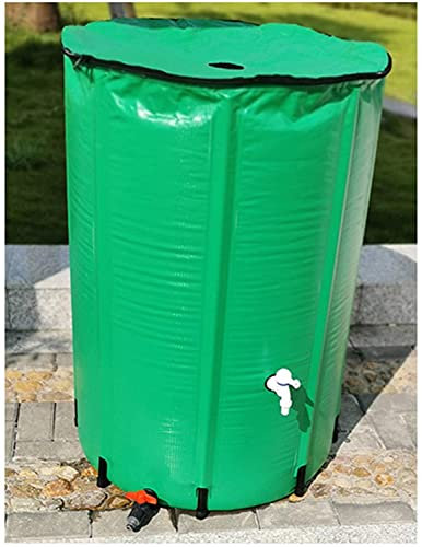 Regentonne Faltbar Zusammenklappbarer Regenfass, tragbarer Wasserspeicher, Wasserkollektor-zusammenklappbarer Tank mit Speichel-Wasser-Lagerbehälter (Color : Green, Size : 1000L/120x88cm)