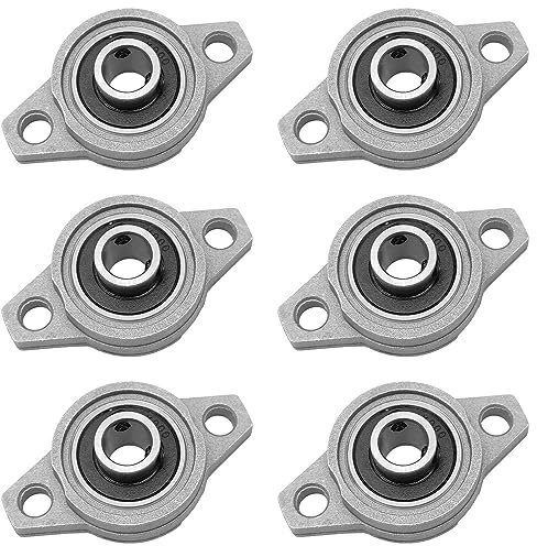 GOIYZTTR 6 Pcs Autoallineanti Flangia KFL000 Cuscinetto Foro Interno Lega di Zinco a Blocchetto di Cuscino per Macchine Sistemi di Trasporto