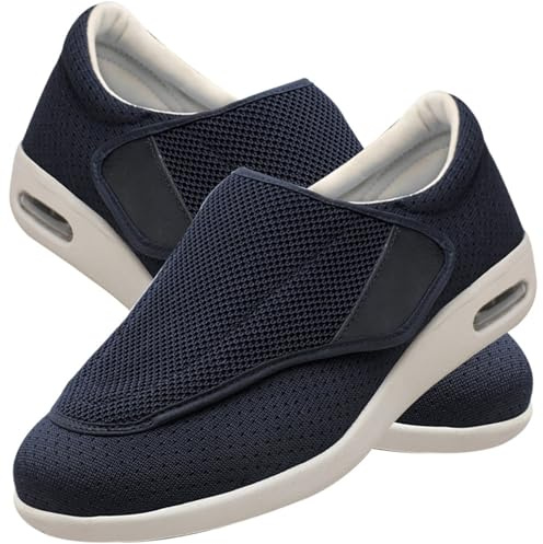 Möge Scarpe Diabetici Uomo Estive Mocassini Classico Slip On in Rete Traspiranti da Corsa e Passeggio Leggero Casual