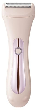 Yeihhtuk Rifinitore Bikini Elettrico 2in1 per Rasoio Elettrico Wet/Dry per La Depilazione Zona Pubica, Viso, Gambe, Rosa