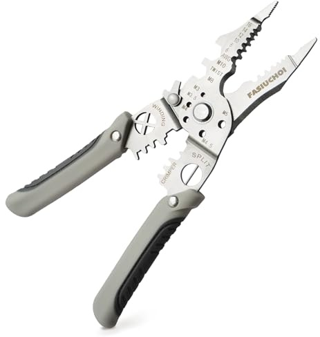 Multi-function Wire Stripper Tool Electrical, 9-in-1 Wire Cutter & Wire Crimping Tool, Adjustable AWG 6-16, Comfortable Grip and Refined Craftsmanship