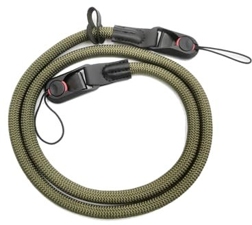 Viojrlly Correa de Cámara Fotográfica, Correa de Algodón Suave con Liberación Rápida, Cinturón de Seguridad para DSLR SLR (Verde)