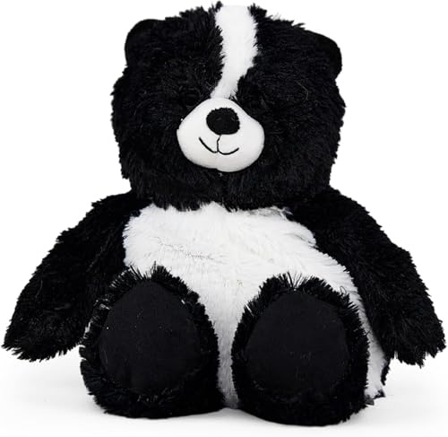 Warmies Microwavable Plush Skunk Heat Pad, Weighted Heatable Plushie, Lightly Scented with French Lavender - Large