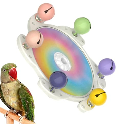 Genérico Giratorio para Loros | Juguetes Giratorios para Jaulas de Aves - Entretenimiento Interactivo Puzzle Masticable para Animales Cotorras Agapornis Lori