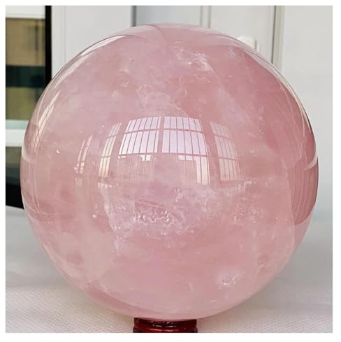 REIUAFWYGV 1 x 1 300–1 400 g rosa kvartskristallboll