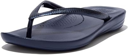 Fitflop Women's iQushion Ergonomic Flip Flops - Lightweight & Comfortable with Natural Arch Support - Midnight Navy - 6 UK
