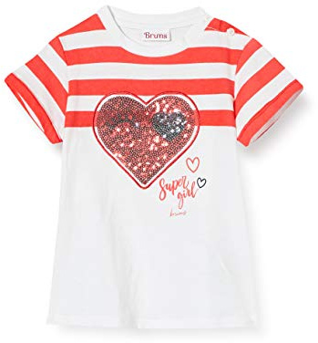 Brums bebisar - flickor T-shirt Jersey Con Cuore Paillettes Stickad tank top