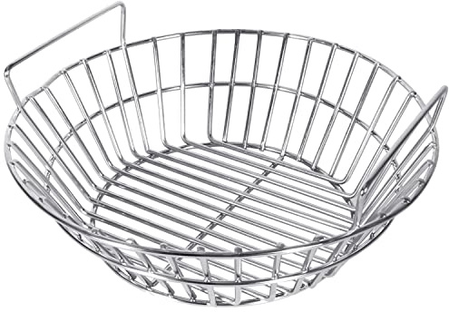 Charcoal Ash Basket for Large Big Green Egg, Kamado Classic, Pit Boss, Louisiana Grills, Primo Kamado and Large Grill Dome - Heavy Duty Stainless Steel