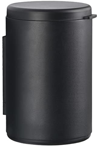 ZONE DENMARK Rim poubelle, poubelle cosmétique murale, 3,3 litres, noir