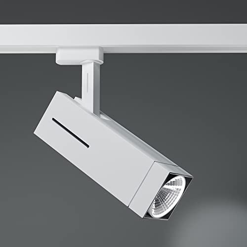 2er-Set TORONTO | LED Stromschienenstrahler | Weiß | 7W / 4000K | Neutralweiß | 3 Phasen | Schienenleuchte, Schienenlampe