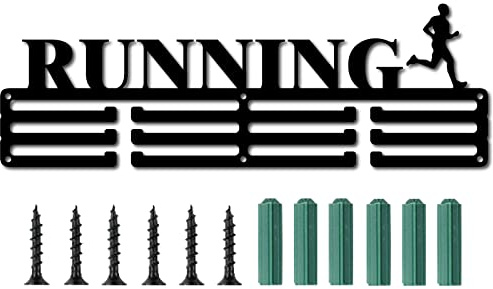 CREATCABIN Soporte para Medallas Deporte Correr Atleta Medallas Colgador Soporte de Exhibición Soporte de Pared Colgador Decoración Soportes para Corredores para el Hogar Insignia 3 peldaño