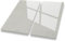 Herdabdeckplatten Ceranfeld Induktionskochfeld 30x52 cm 2teilig | Glasschneidebrett Transparentes Milchglas | Schneidebrett Servierplatte Gehärtetes Glas | Herdabdeckung Hitzeschutzplatte