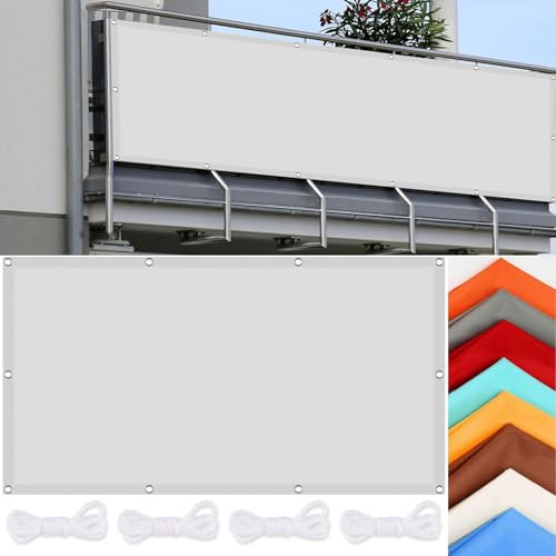 Sonnensegel Rechtwinklig 170 x 220 cm Sonnenschutz Windschutz Markisenstoff Markise Premium PES Polyester Imprägniert für Draußen Patio Terrasse Camping, Weiß