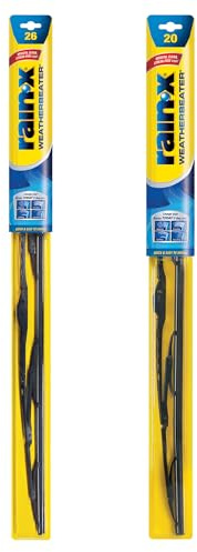 Rain-X 820249 WeatherBeater Wiper Blades, 26 and 20 Windshield Wipers (Pack of 2), Automotive Replacement Windshield Wiper Blades That Meet Or Exceed OEM Quality And Durability Standards