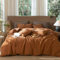 Lanqinglv Ropa de cama de algodón de 200 x 220 cm, aspecto de lino, con cremallera, apto para alérgicos, 1 funda nórdica y 2 fundas de almohada de 80 x 80 cm